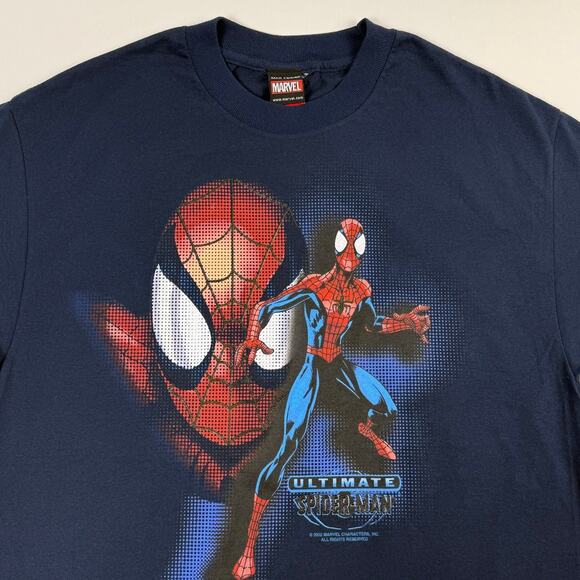 Vintage Ultimate Spiderman 2002 Marvel Superhero Comic Promo Shirt Large NWT - Picture 2 of 6